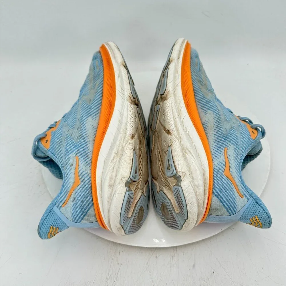 Hoka One One Clifton 9 Women Size 8B 1127896-ABIW Airy Blue Ice Water Shoes - Picture 6 of 11